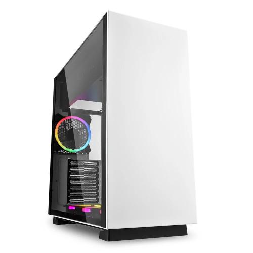 Sharkoon Gehäuse Pure Steel RGB Atx/E-Atx 1xglas Weiß