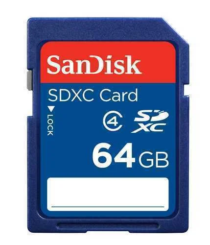 Sandisk 64gb Sdxc Memory Card Class 4