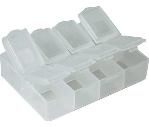Caja para Componentes Smd, 8 Departamentos