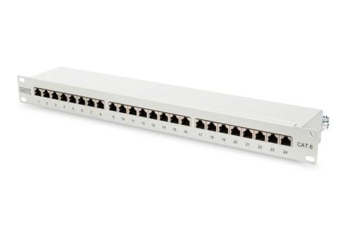 Patch Panel Digitus Cat6 Clase e Sin Apantallar 24 Puertos Rj45 1u Rack Negro