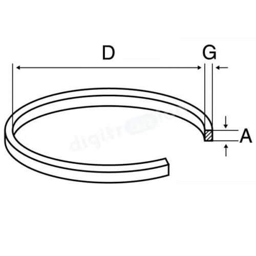 Correia D =20 X L = 2 X A =3,5mm