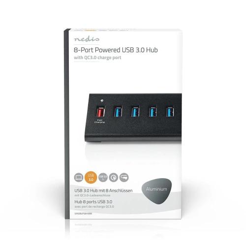 Concentrador Usb | 8 Puertos | Alimentación Usb 3.
