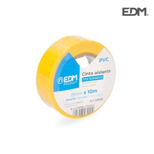 Fita Isoladora 10mx19mm Amarela Edm