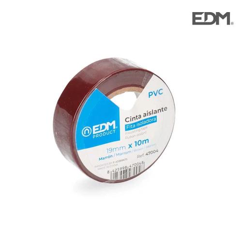 Fita Isoladora 10mx19mm Castanho Edm