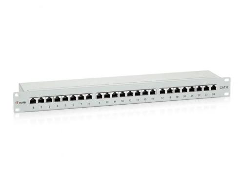 Equip Patchpanel 24x Rj45 Cat6 19" 1he Grau