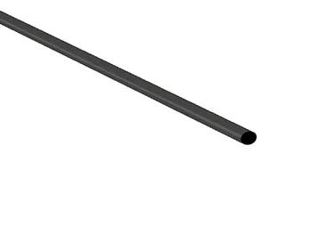Shrinkable Tube 1.6mm - Black - 50 Pcs