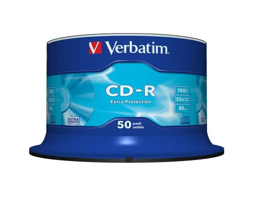 Cd-R Verbatim 700mb 50pcs Pack 52x Spindel Extra Protect Retail