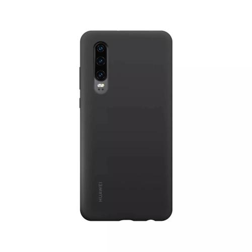 Capa protetora de silicone HUAWEI preta para P30