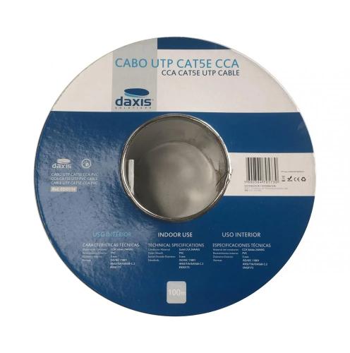 Cabo Utp Cat5e Cca Pvc 100m