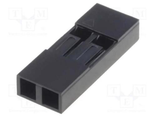 Enchufe Hembra Mte 2 Pines Sin Contactos 2.54mm W.