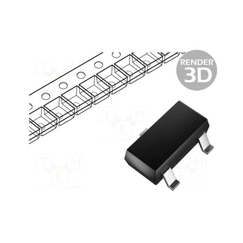 Transístor Npn Bipolar 80v 500ma 350mw Sot23