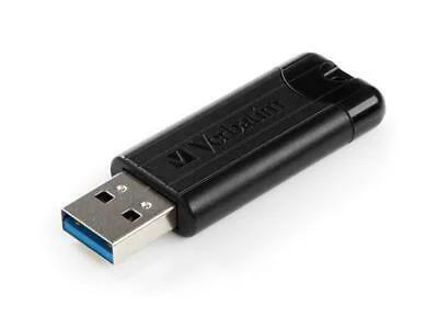 Pen Verbatim 128gb Usb 3.0 Pinstripe Black