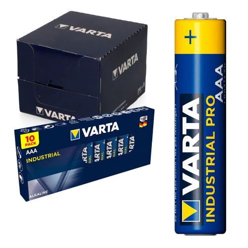 Pack 10 Pilhas Aaa Lr03 Varta Industrial Pro