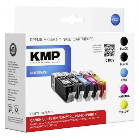 KMP C100V Multipack compatível com Canon PGI-550.