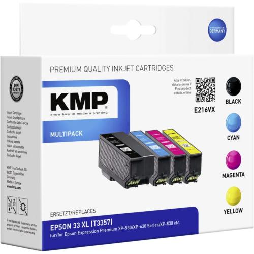 KMP E216VX Multipack BK / PBK / CMY compatível com