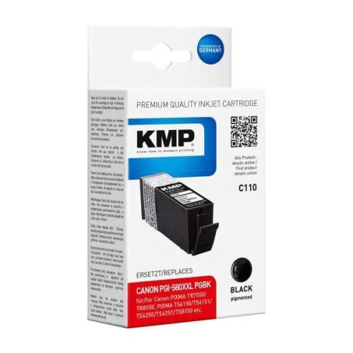 Cartucho de tinta KMP C110 preto compatível com Ca