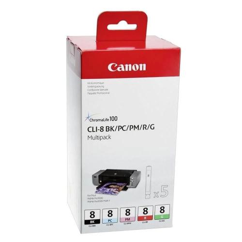 Multipack Canon Cli-8 Bk / Pc / Pm / R / G