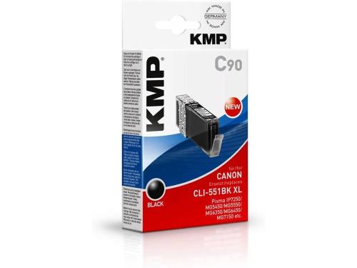 KMP C90 cartucho de tinta preta komp. com Canon C.