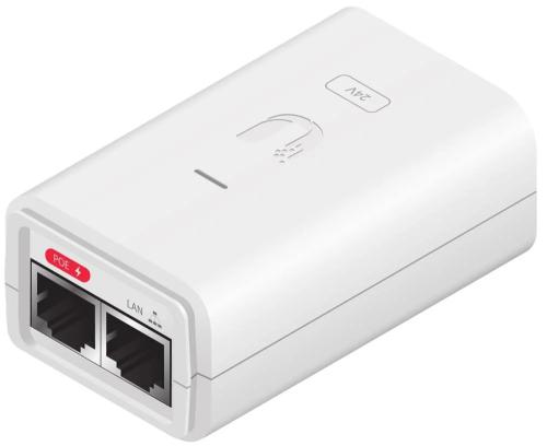 Ubiquiti Poe Injector, 24vdc, 7w, Gigabit Port, Weiss
