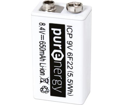Bateria Recarregável De Íon De Lítio Icp9v, Com Ct