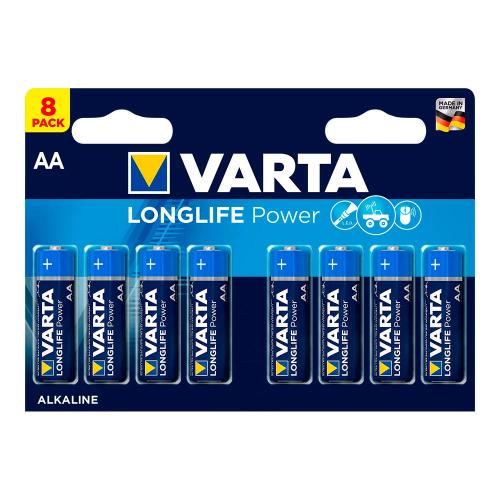 Pilas Varta Long Life Power AA (Lr06) (8 Piezas)