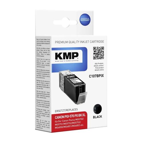 KMP C107BPIX cartucho de tinta sw comp. com Canon
