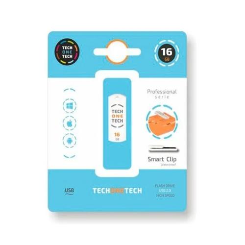 Pen Usb Tech One Tech 16gb Usb 2.0 Smart Clip