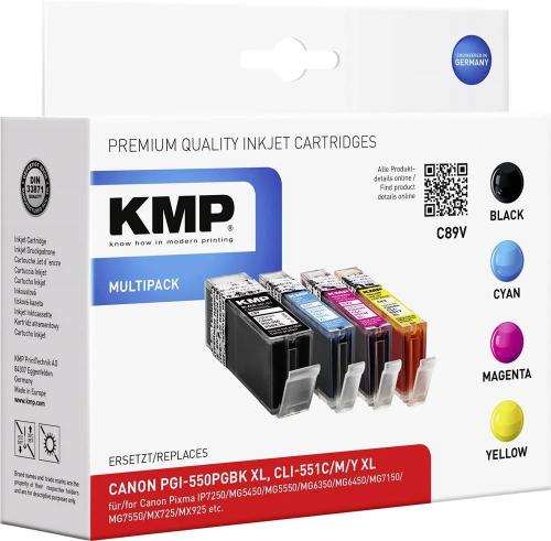 KMP C89V Multipack compatível com Canon PGI-550 /.