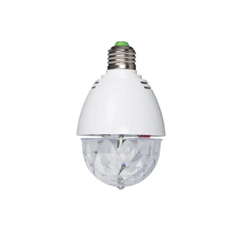 Mini semi-esfera LED com 3 LED RGB 1W