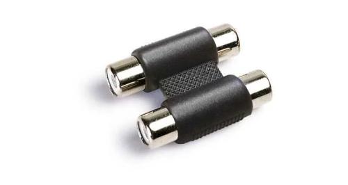 Adaptador de Áudio. 2 Rca Estéreo Fêmea a 2 Rca Estéreo Fêmea.