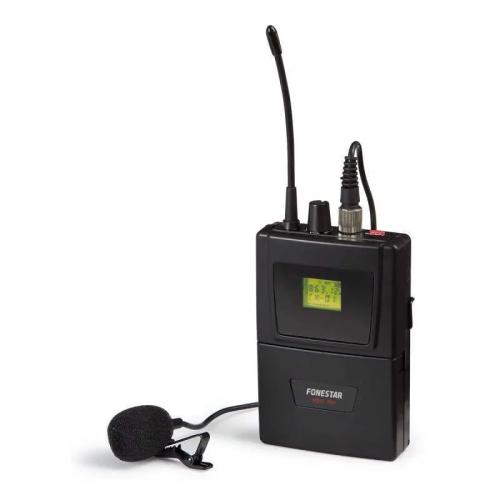 Microfone sem fios portátil UHF