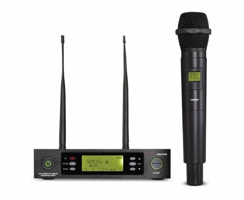 Microfone sem fios de mão UHF