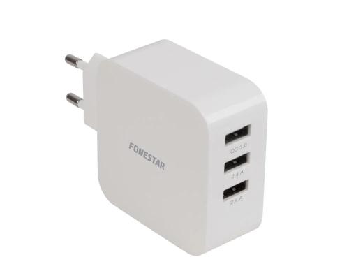 Cargador de Coche 3 X Usb