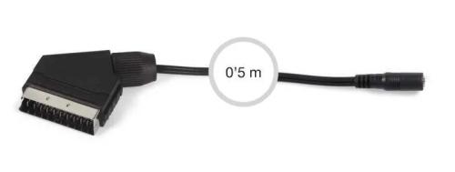 Cable Convertidor de Euroconector a Jack de 3,5 Mm