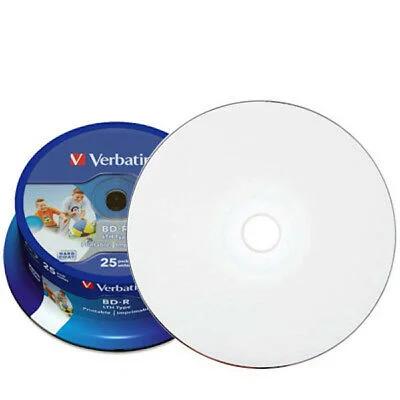 Bd-R Verbatim Datalife Sl 6x 25gb Ijp 25 Pack Spindle