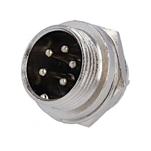 Tomada De Microfone Macho 5 Pinos Para Painel