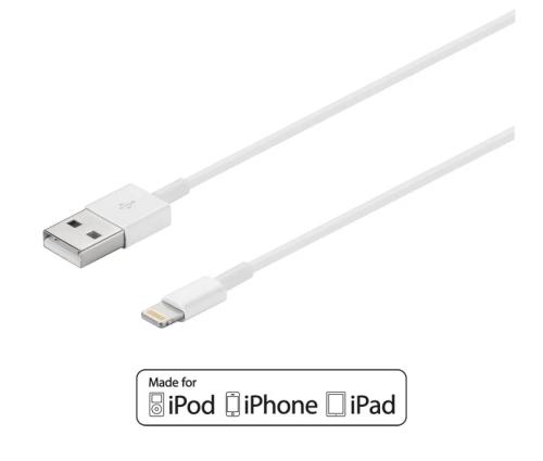 Cable Usb-A 2.0 Apple Lightning para iPhone e Ipad
