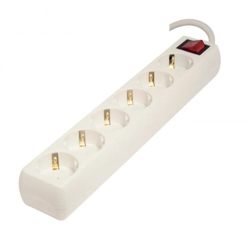 Bloque 6 Bases 16a C/ Interruptor 1.5mm2 3500w 3m