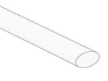 Shrinkable Tube 9.5mm - White - 25 Pcs