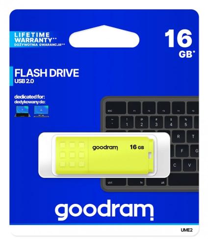 Usb 2.0 Goodram 16gb Ume2 Amarillo