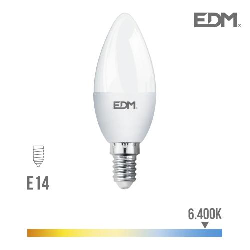 Lâmpada Vela Led E14 5w 400 Lm 6400k Luz Fria