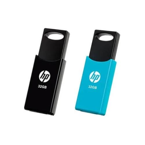Pack 2 Pendrive Hp 32gb Usb 2.0 V212w Negro/Azul