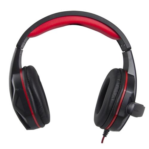 Headset Esperanza Egh360 Head-Band Black Red