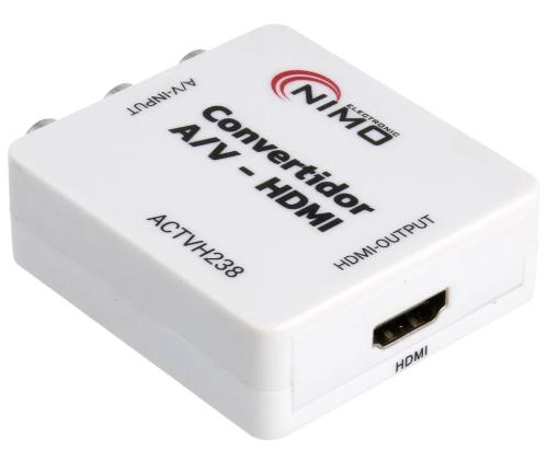 Conversor 3 Rca Composto A/v Para Hdmi Digital