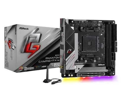 Asrock B550 Phantom Gaming-Itx/Ax - Motherboard - Mini Itx - Socket Am4 - Amd B550