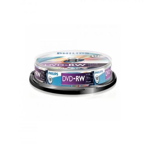 1x10 Philips DVD-RW 4,7 GB 4x SP