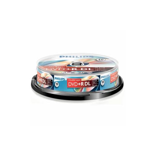 1x10 Philips DVD R 8,5GB DL 8x SP