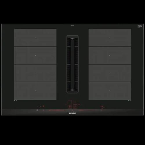 Built-In Induction Hob 80cm 4 Zones Iq700 Ex875lx67e (Black/ Stainless Steel) - Siemens