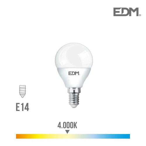 E14 Led Esférico 5w 400 Lm 4000k Daylight Ed