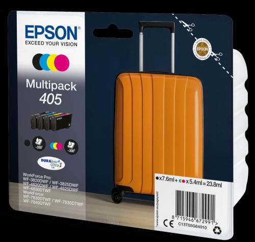Tinteiro Epson 405 Pack 4 Cores + Alarme Rf - Wf-3820/3825/4820/4825/4830/7830/7835/7840